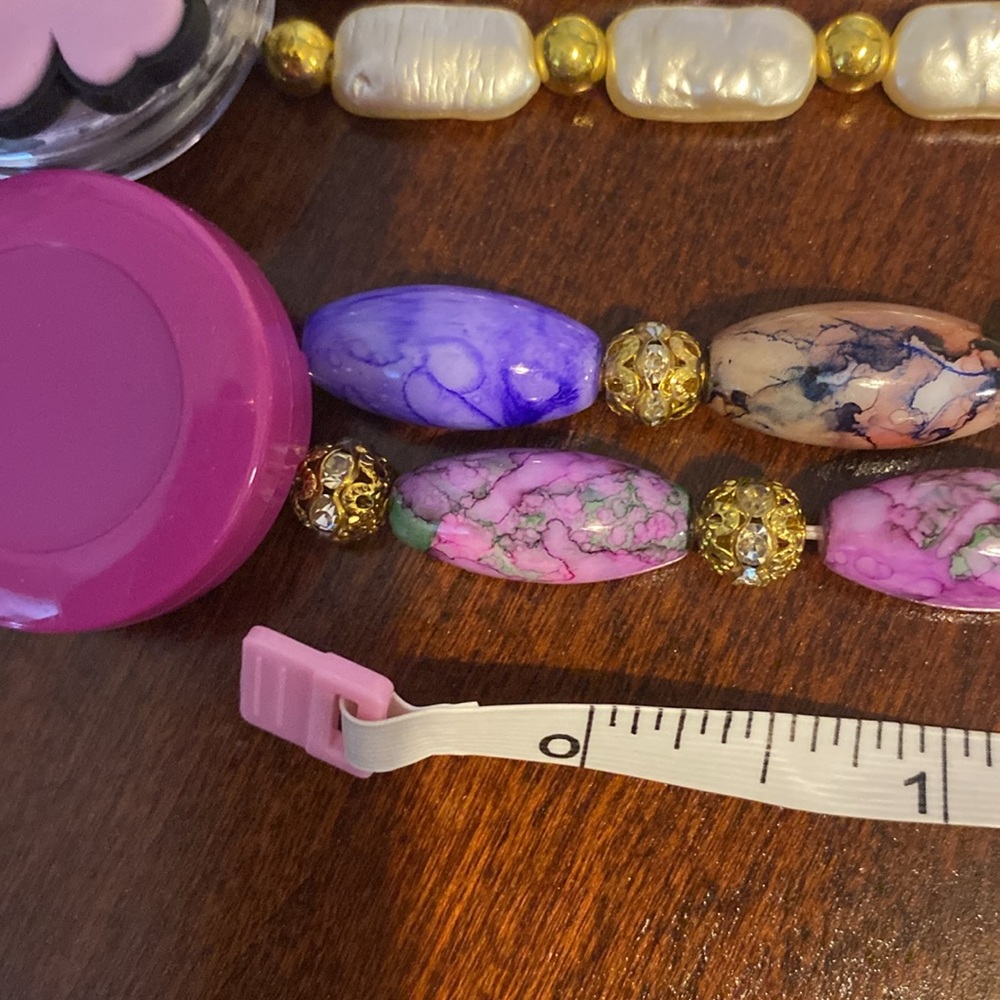 Colorful Beaded Handmade Badge Holder Necklace - Picture 10 of 11